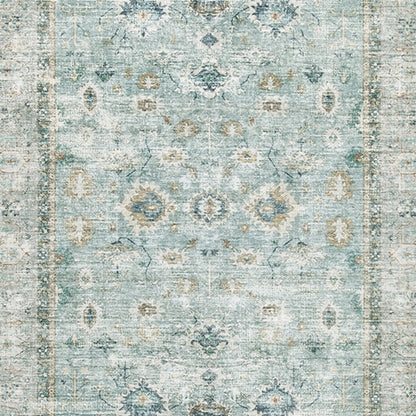 Ladstoney Teal/Beige/Ochre Large Rug - R407501