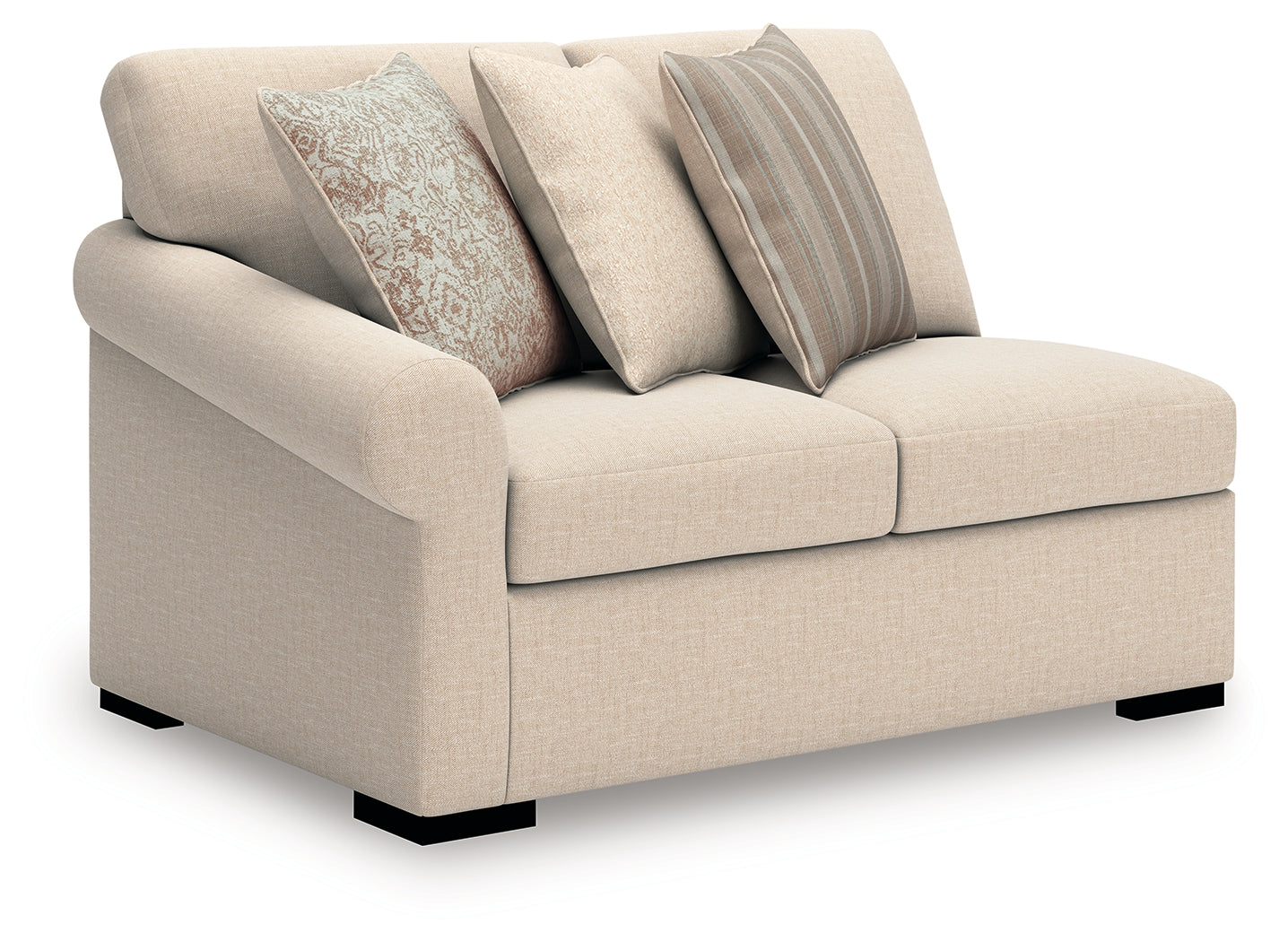 LadyMae Twill Left-Arm Facing Loveseat - 5940455