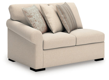 LadyMae Twill Left-Arm Facing Loveseat - 5940455