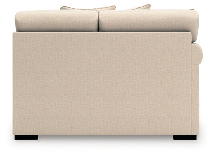 LadyMae Twill Left-Arm Facing Loveseat - 5940455
