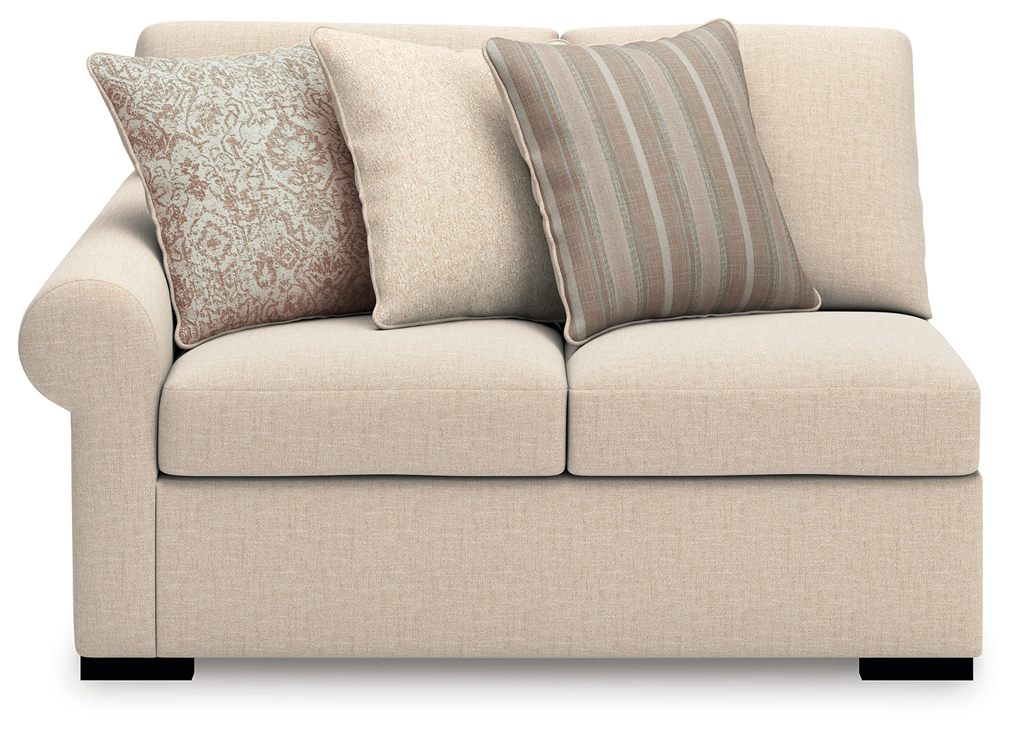 LadyMae Twill Left-Arm Facing Loveseat - 5940455