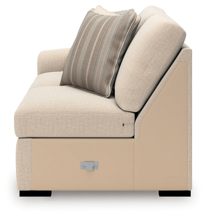LadyMae Twill Left-Arm Facing Loveseat - 5940455
