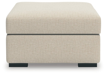 LadyMae Twill Oversized Accent Ottoman - 5940408