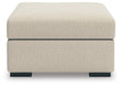 LadyMae Twill Oversized Accent Ottoman - 5940408