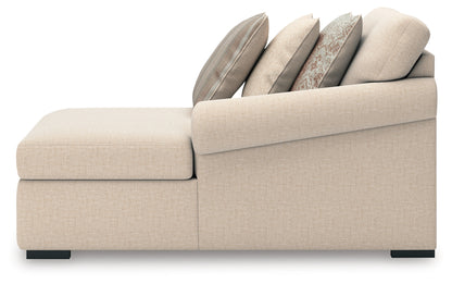 LadyMae Twill Right-Arm Facing Corner Chaise - 5940417