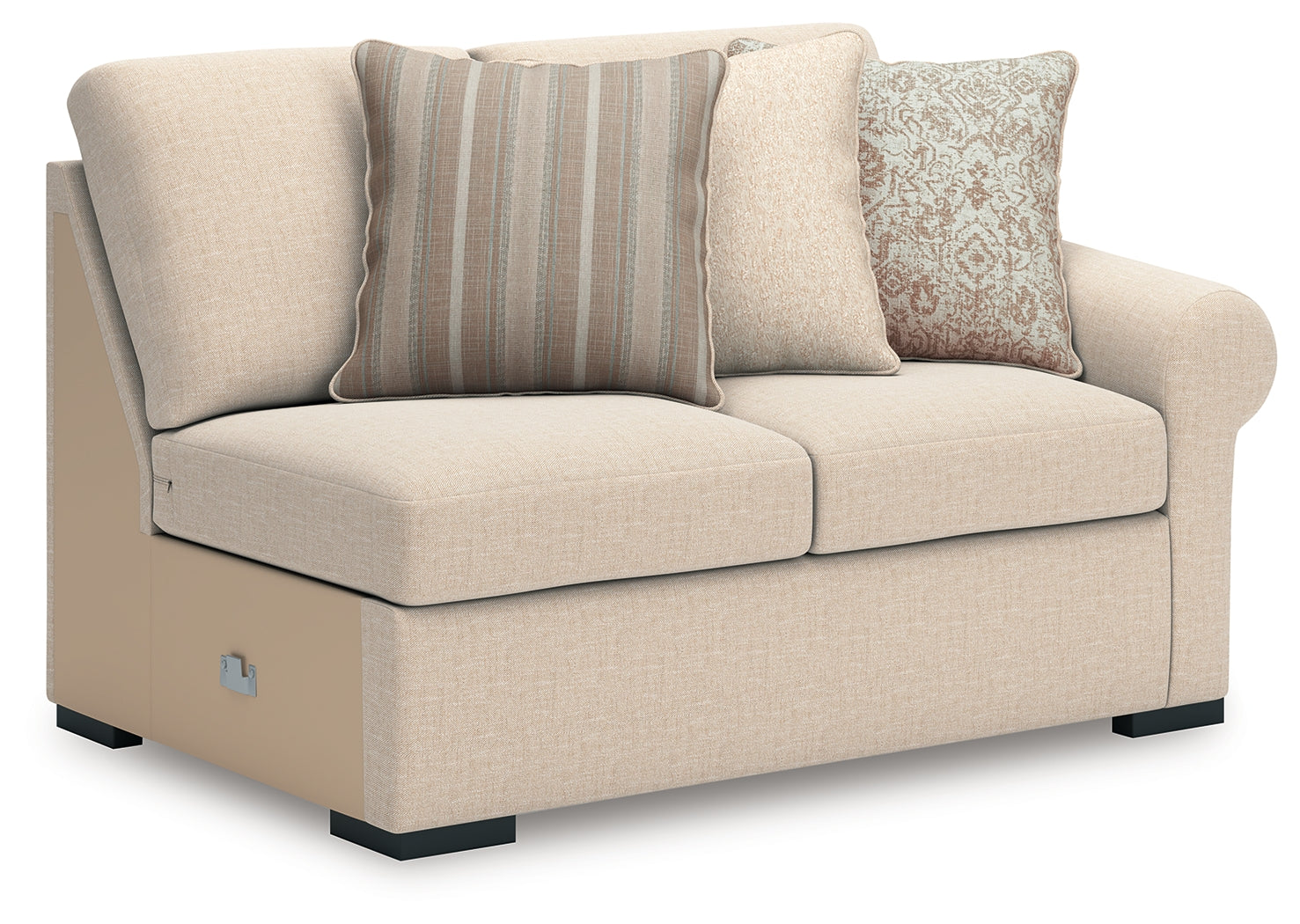LadyMae Twill Right-Arm Facing Loveseat - 5940456