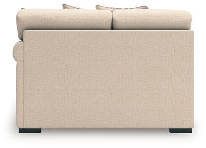 LadyMae Twill Right-Arm Facing Loveseat - 5940456