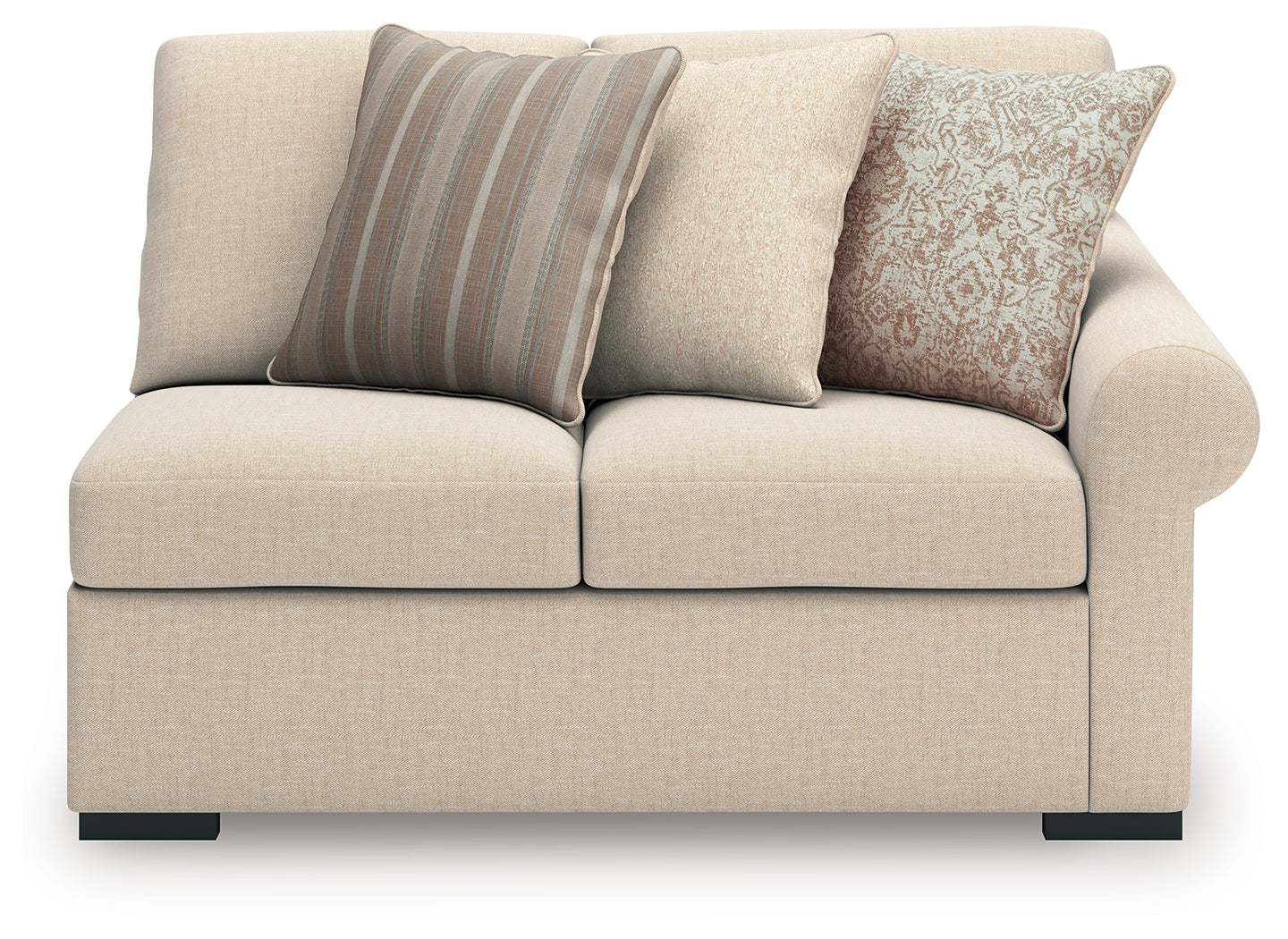 LadyMae Twill Right-Arm Facing Loveseat - 5940456