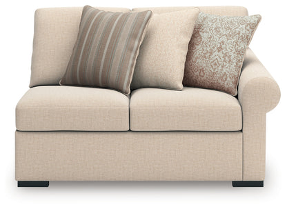LadyMae Twill Right-Arm Facing Loveseat - 5940456
