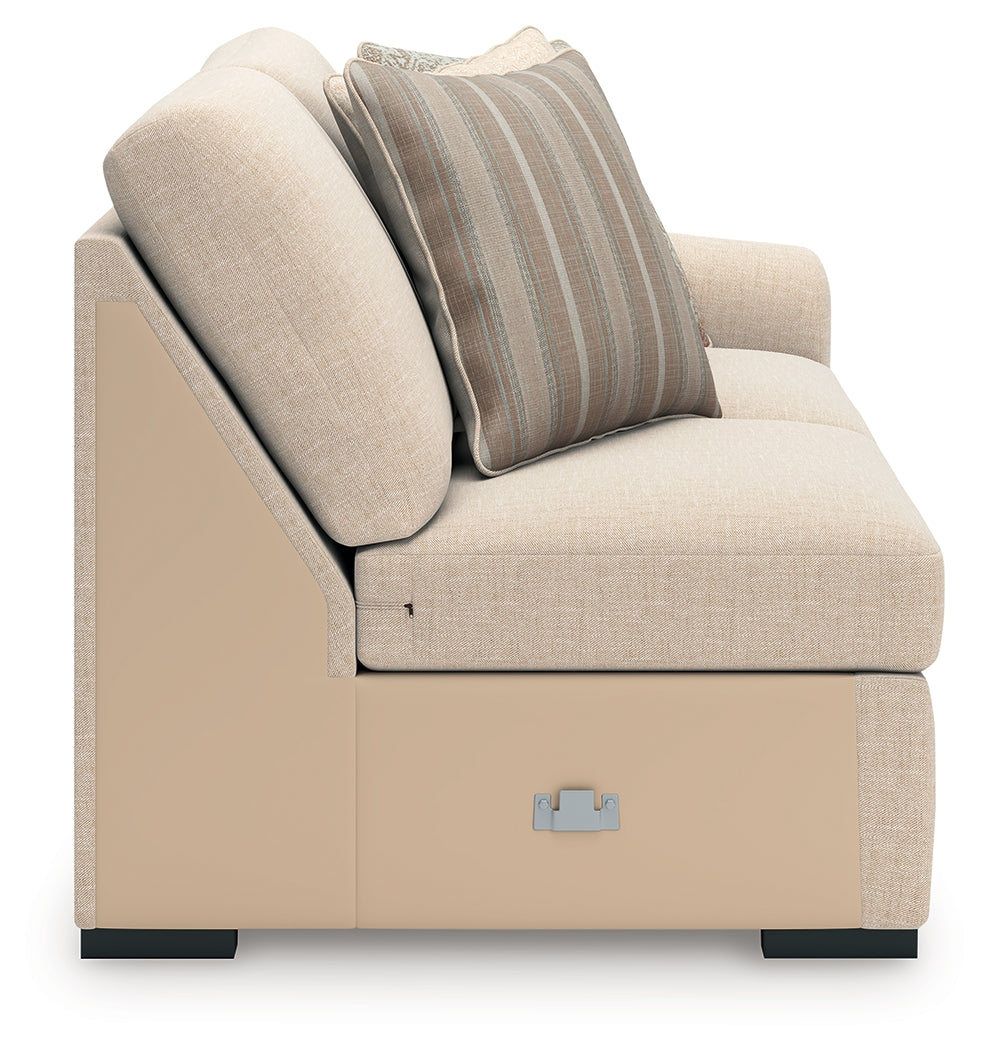 LadyMae Twill Right-Arm Facing Loveseat - 5940456