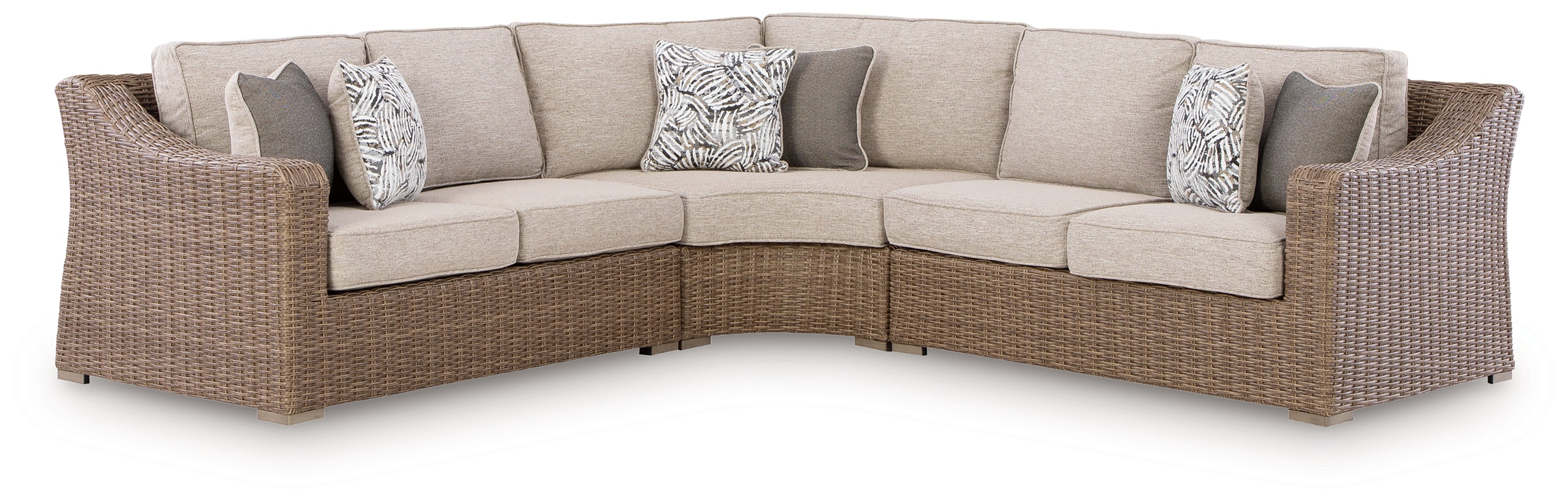 Laguna Heights Beige 3-Piece Outdoor Sectional - PCP790P1