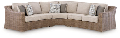 Laguna Heights Beige 3-Piece Outdoor Sectional - PCP790P1