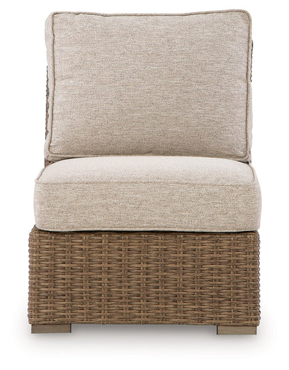 Laguna Heights Beige Outdoor Armless Chair with Cushion - PCP790-846