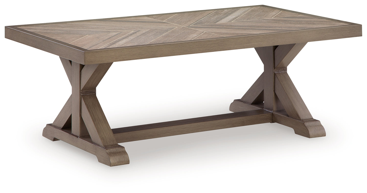Laguna Heights Beige Outdoor Coffee Table - PCP790-701