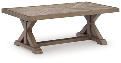 Laguna Heights Beige Outdoor Coffee Table - PCP790-701