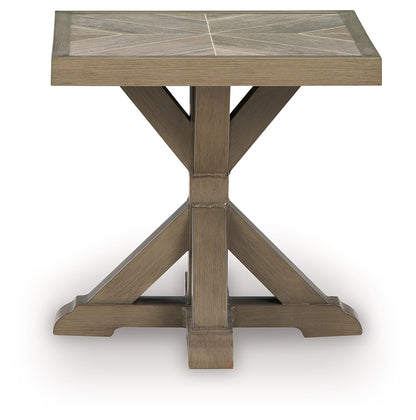 Laguna Heights Beige Outdoor End Table - PCP790-702