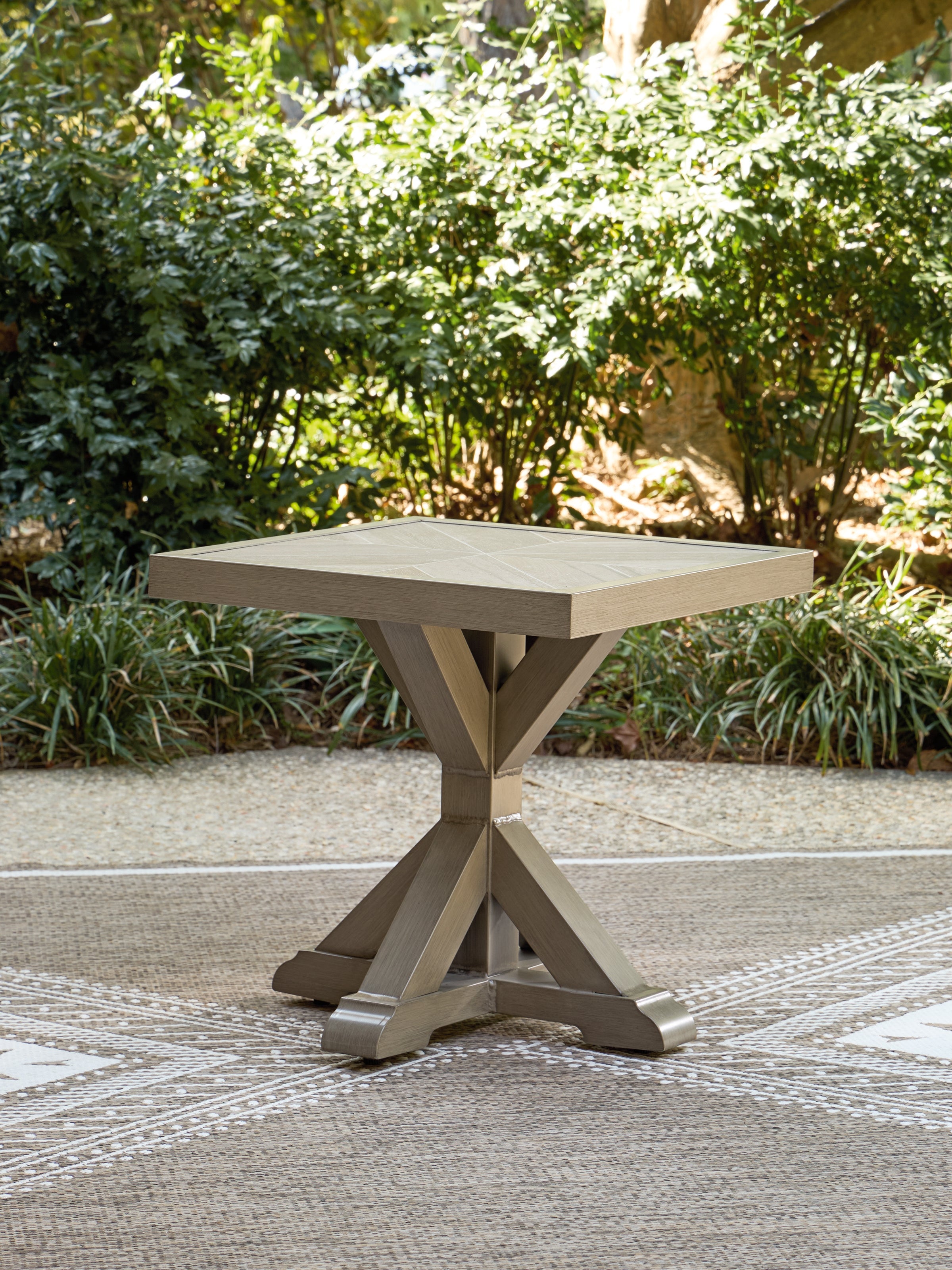 Laguna Heights Beige Outdoor End Table - PCP790-702