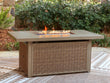 Laguna Heights Beige Outdoor Fire Pit Table - PCP790-773