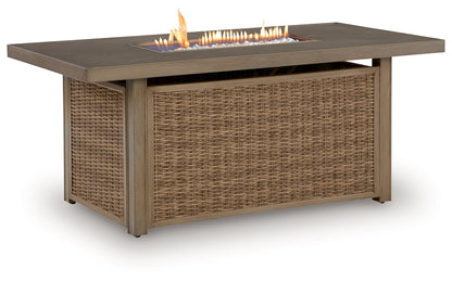 Laguna Heights Beige Outdoor Fire Pit Table - PCP790-773