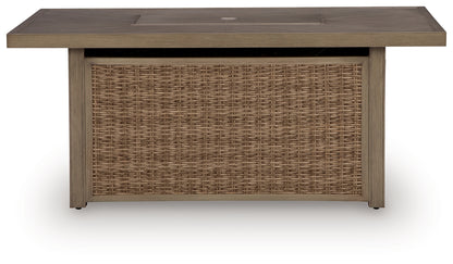 Laguna Heights Beige Outdoor Fire Pit Table - PCP790-773