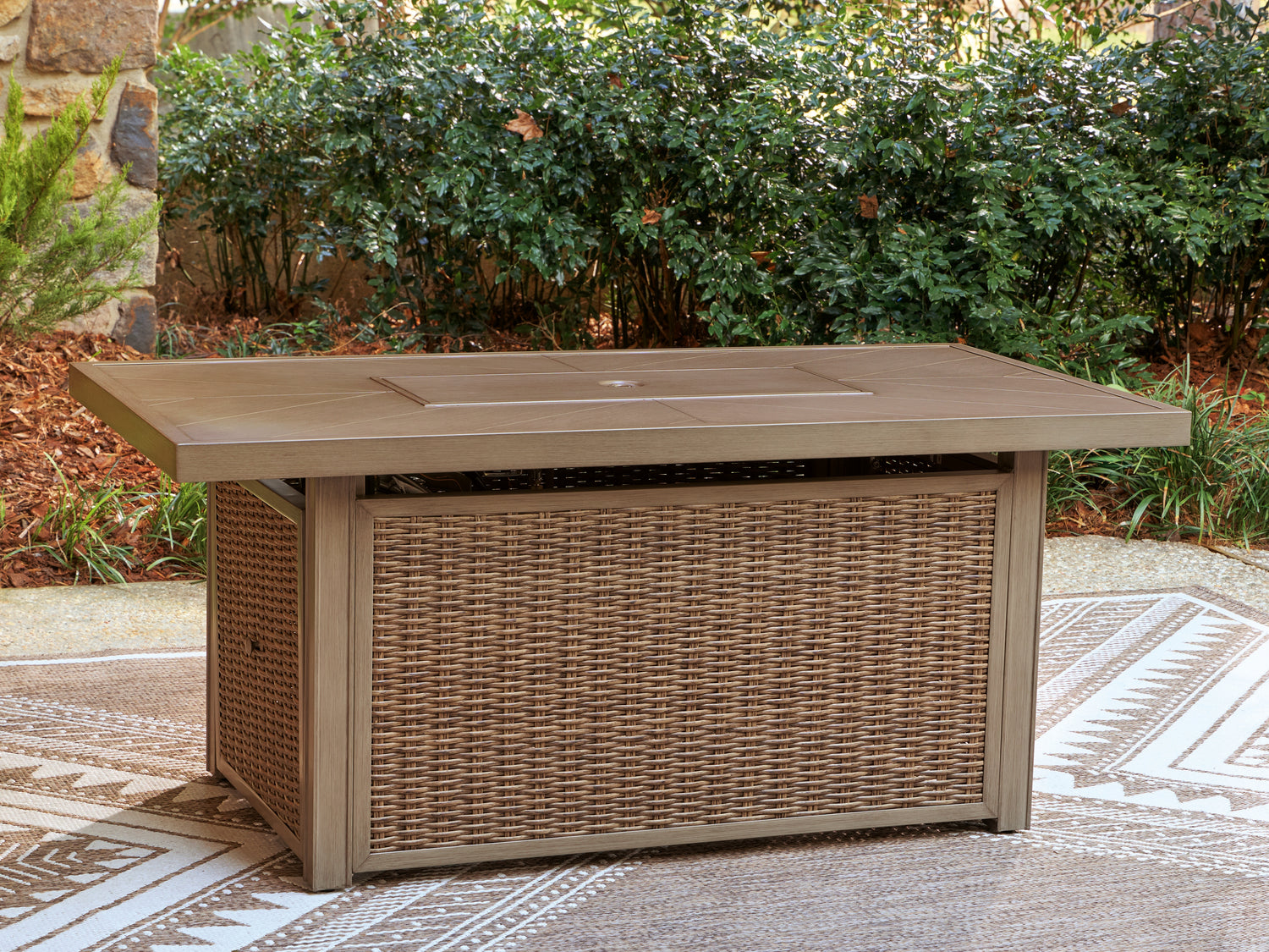 Laguna Heights Beige Outdoor Fire Pit Table - PCP790-773