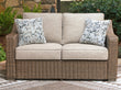 Laguna Heights Beige Outdoor Loveseat with Cushion - PCP790-835