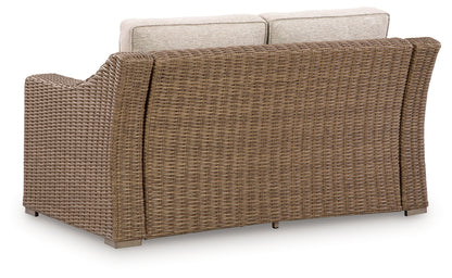 Laguna Heights Beige Outdoor Loveseat with Cushion - PCP790-835