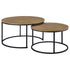 Lainey 2-piece Round Nesting Coffee Table Mango - 736030