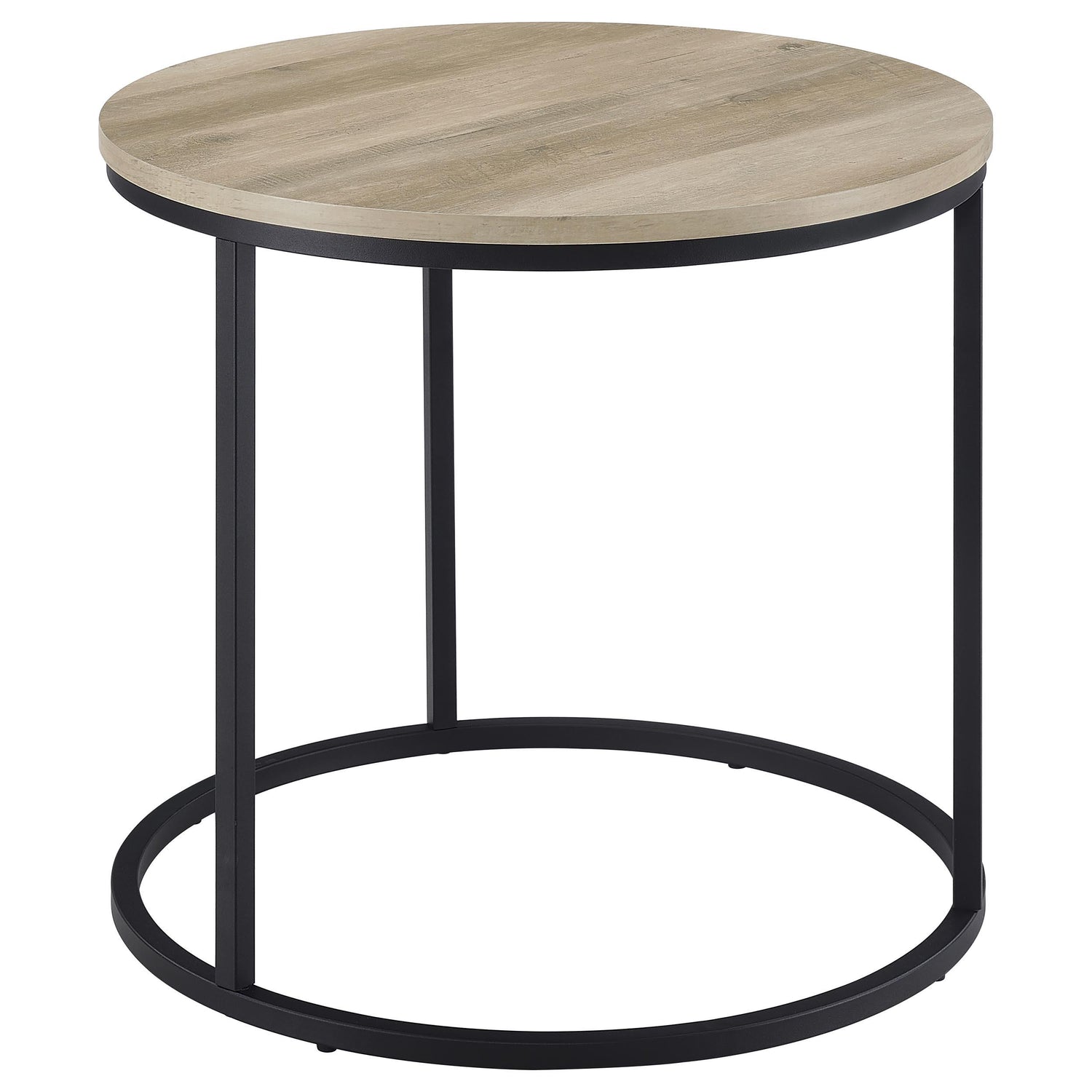 Lainey Round Occasional Side End Table Distressed Pine - 736047