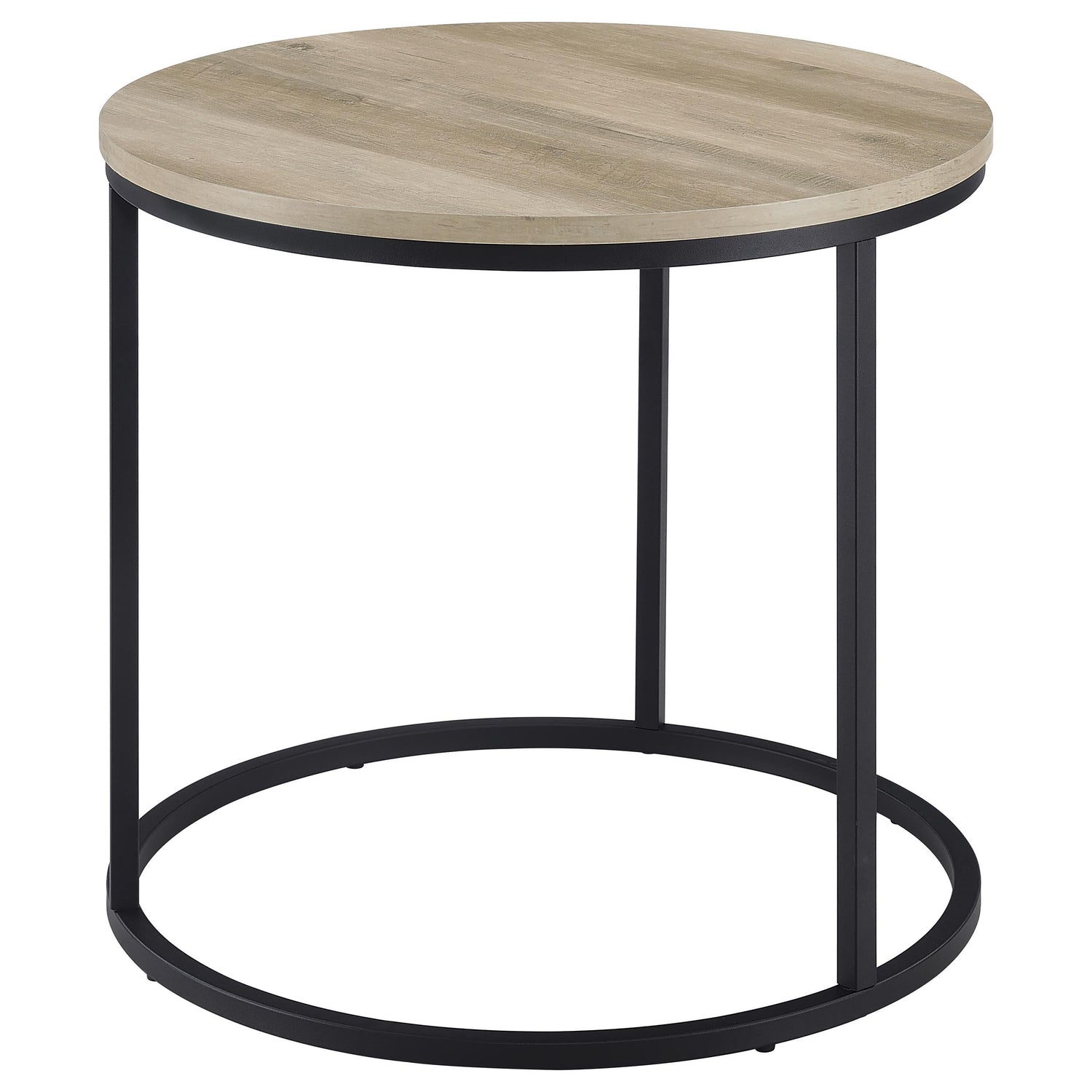 Lainey Round Occasional Side End Table Distressed Pine - 736047