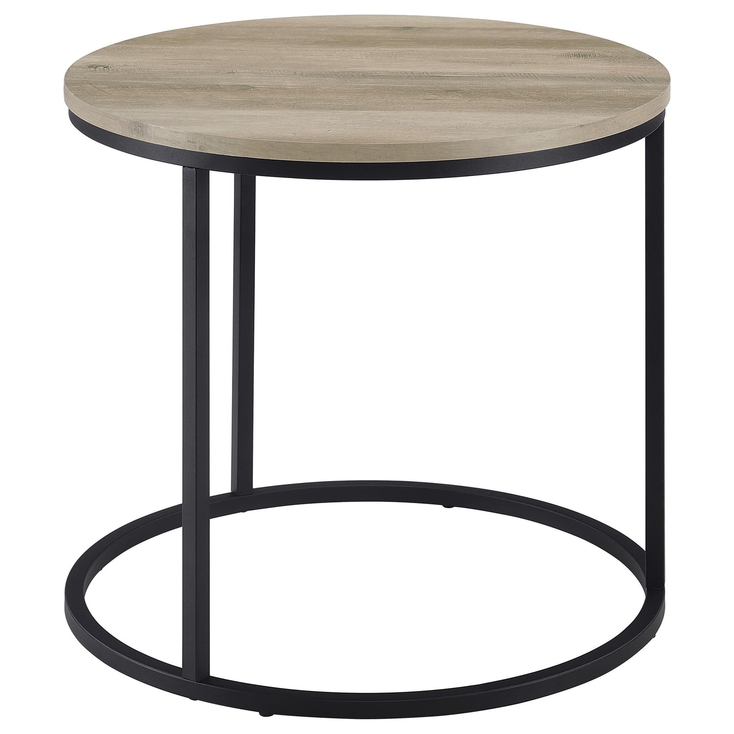 Lainey Round Occasional Side End Table Distressed Pine - 736047