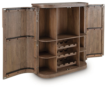 Landermont Medium Brown Bar Cabinet - A4000697