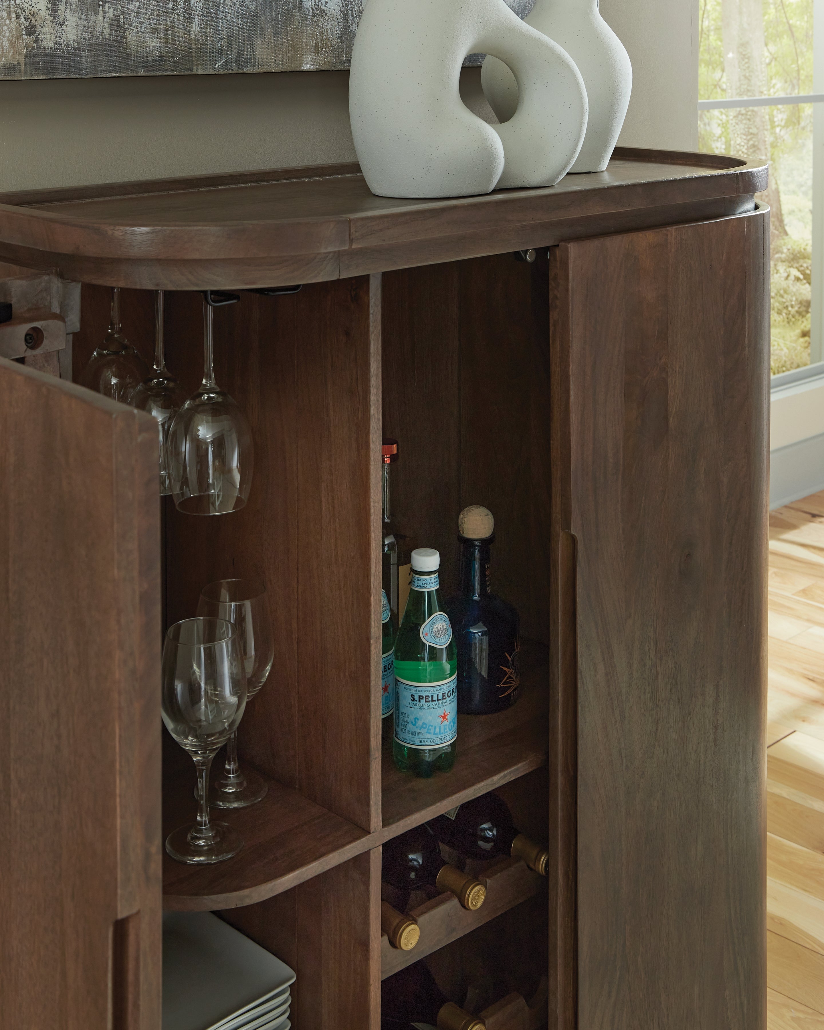 Landermont Medium Brown Bar Cabinet - A4000697