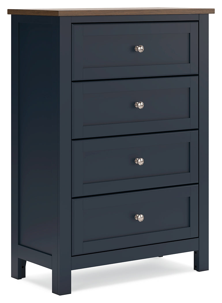 Landocken Brown/Blue Youth Panel Bedroom Set from Ashley - Luna Furniture