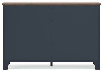 Landocken Brown/Blue Dresser - B414-21