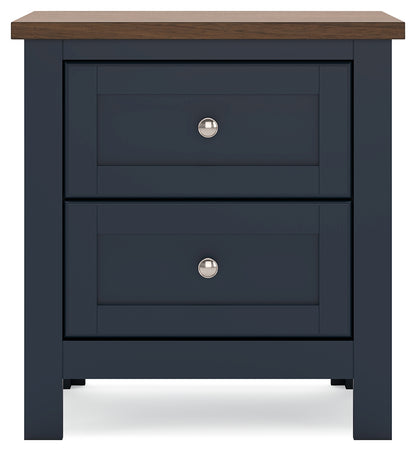 Landocken Brown/Blue Nightstand - B414-92