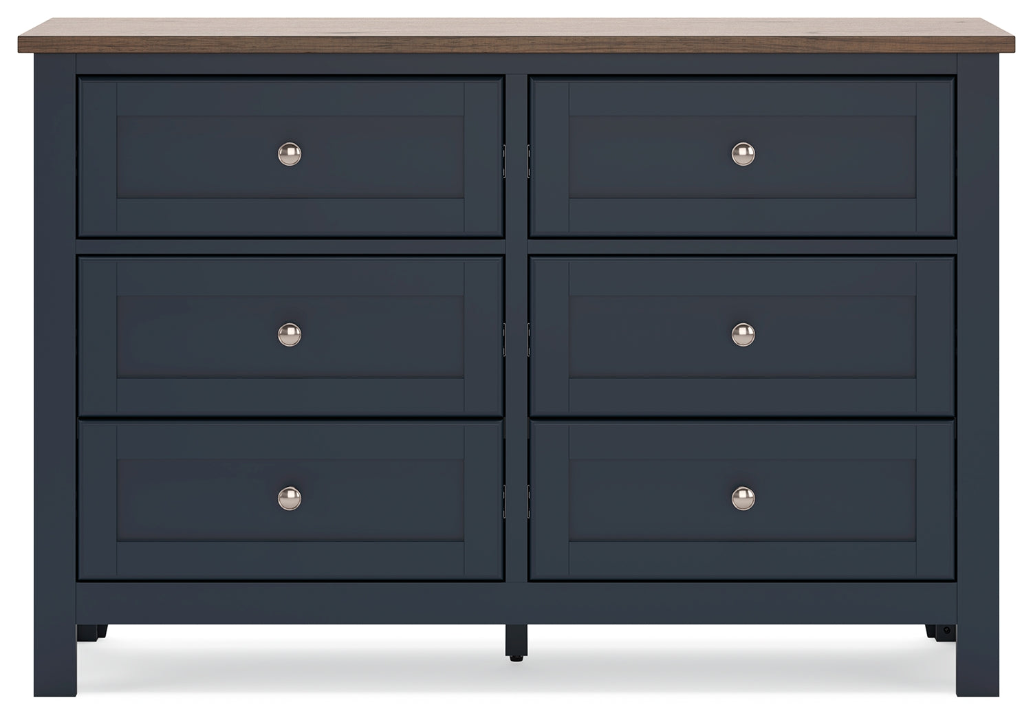 Landocken Queen Panel Bed with Dresser in Brown/Blue - PKG020344