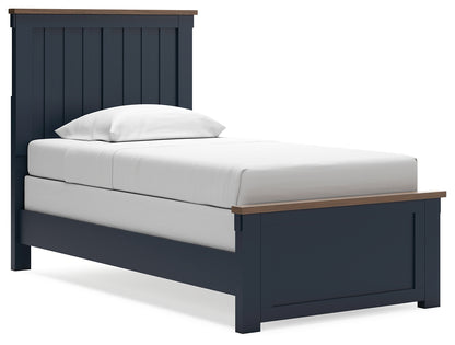 Landocken Twin Panel Bed, Dresser, Chest and Nightstand - B414B20