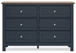 Landocken Twin Panel Bed, Dresser, Chest and Nightstand - B414B20