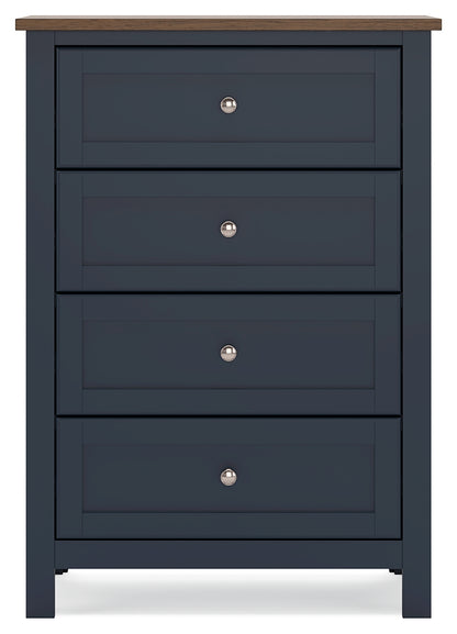 Landocken Twin Panel Bed, Dresser, Chest and Nightstand - B414B20