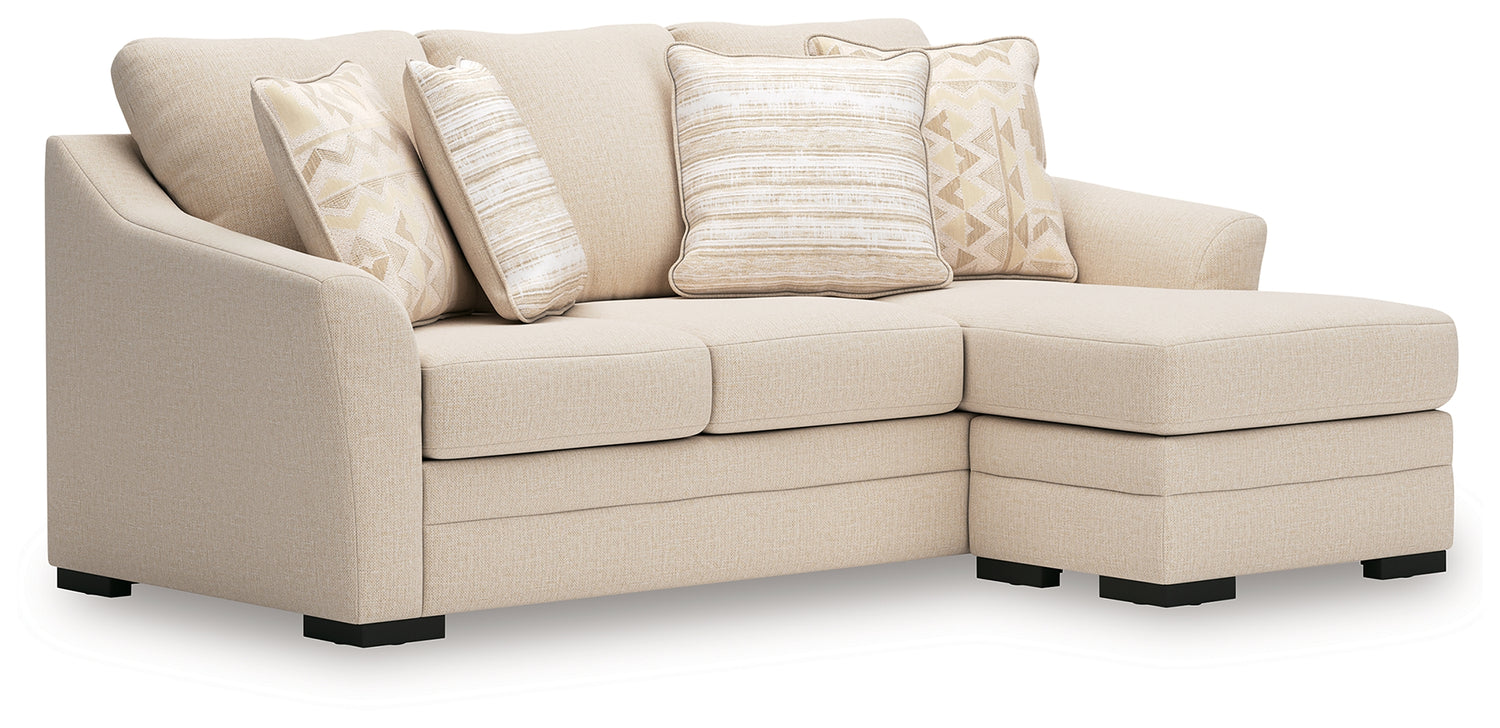 Lango Jute Queen Sofa Chaise Sleeper - 4860268