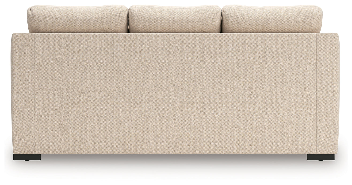 Lango Jute Queen Sofa Chaise Sleeper - 4860268