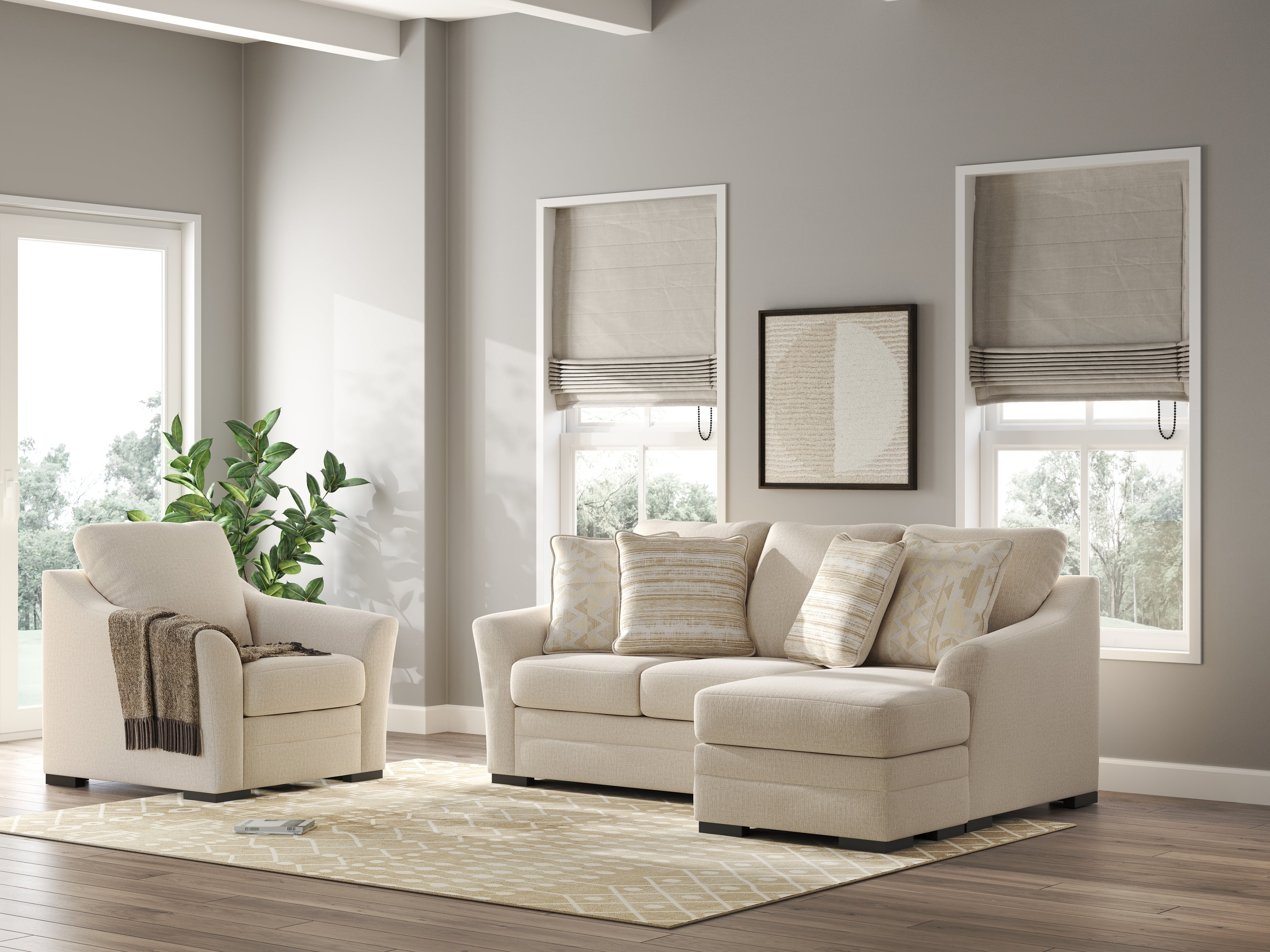 Lango Sofa Chaise and Chair - 48602U1