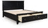 Lanolee Black California King Panel Storage Bed - B687B20