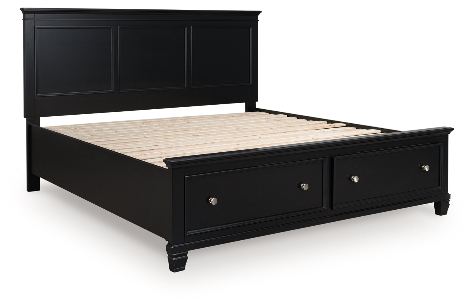 Lanolee Black California King Panel Storage Bed - B687B20
