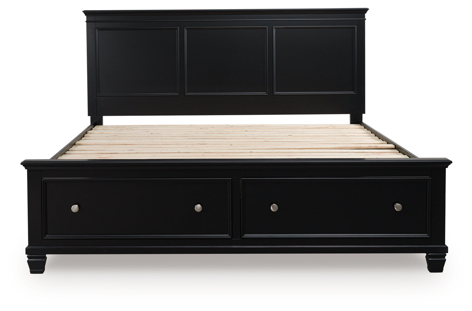 Lanolee Black California King Panel Storage Bed - B687B20