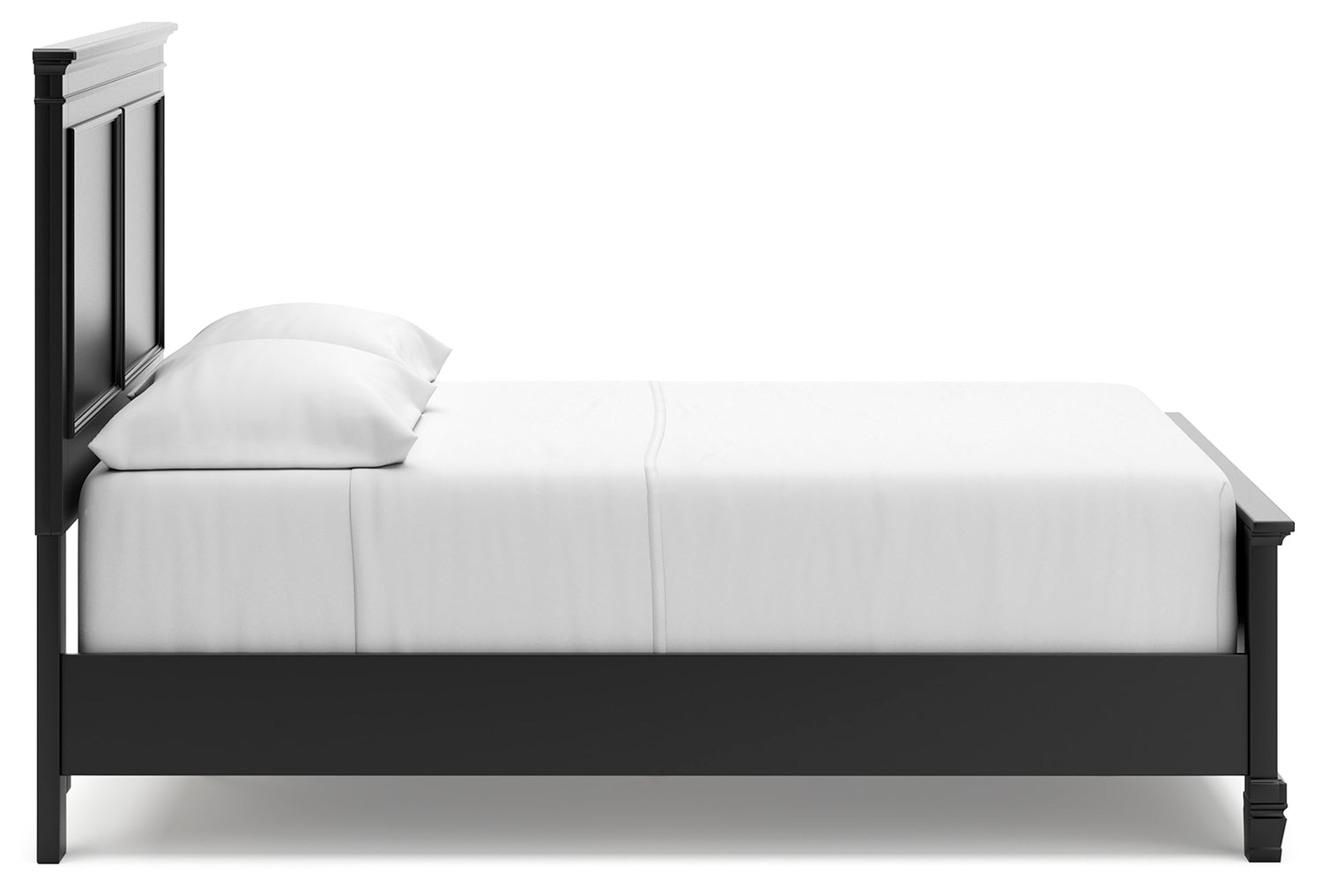 Lanolee Black Full Panel Bed and Chest - B687B12