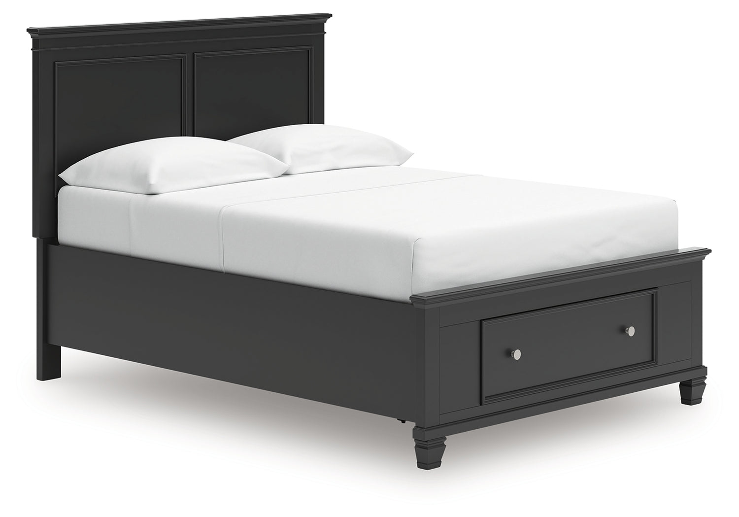 Lanolee Black Full Panel Storage Bed - B687B22