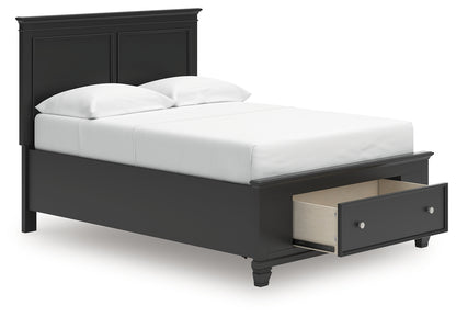 Lanolee Black Full Panel Storage Bed - B687B22