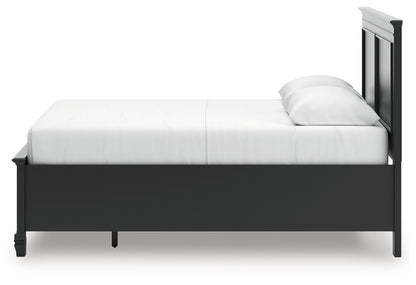 Lanolee Black Queen Panel Storage Bed - B687B17
